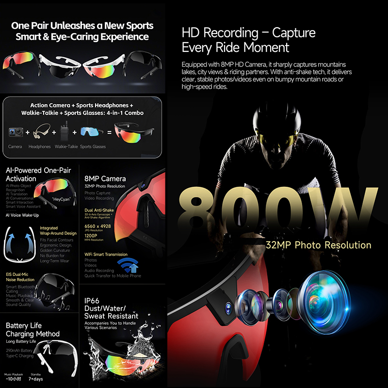 2026 New Cycling Smart Glasses - Smart Glasses Lens recensione e prezzo