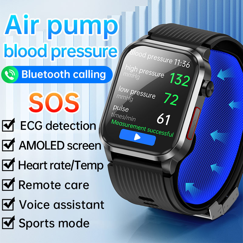 P300pro BT Call Air Pump Airba - Fall Detection Watch recensione e prezzo