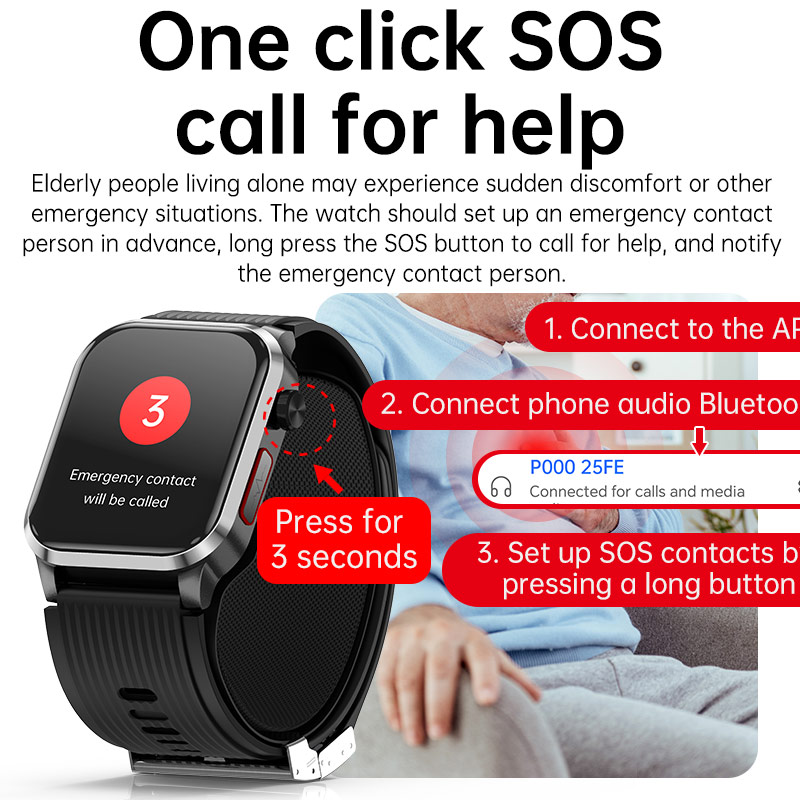 P300pro BT Call Air Pump Airba - Fall Detection Watch recensione e prezzo