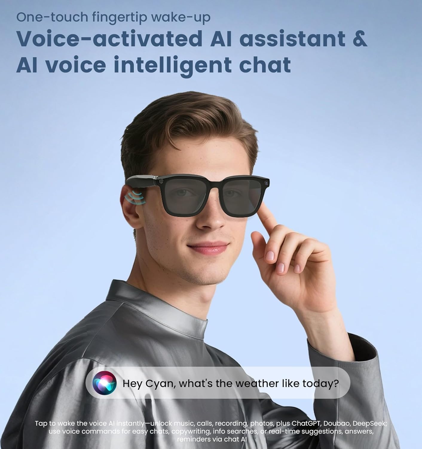 AI Smart Camera Glasses 1080P  - Smart Glasses Lens recensione e prezzo
