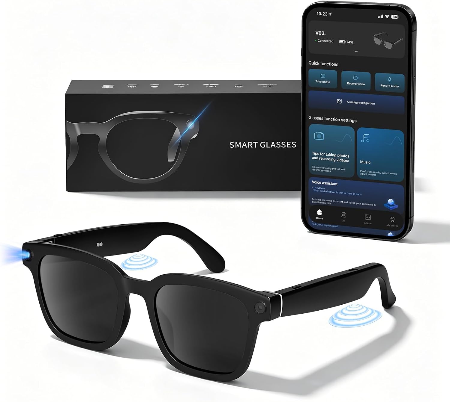 HD Camera Bluetooth Smart Glas - Smart Glasses Lens recensione e prezzo