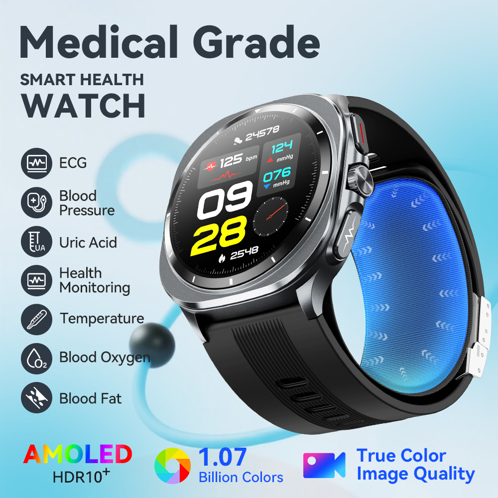 NOYAFA New ECG+PPG Blood Fat U - Fall Detection Watch recensione e prezzo