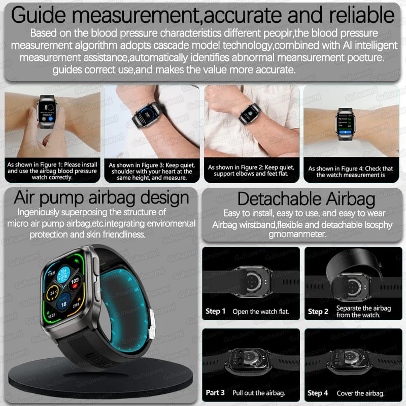 True Blood Pressure Smart Watc - Fall Detection Watch recensione e prezzo