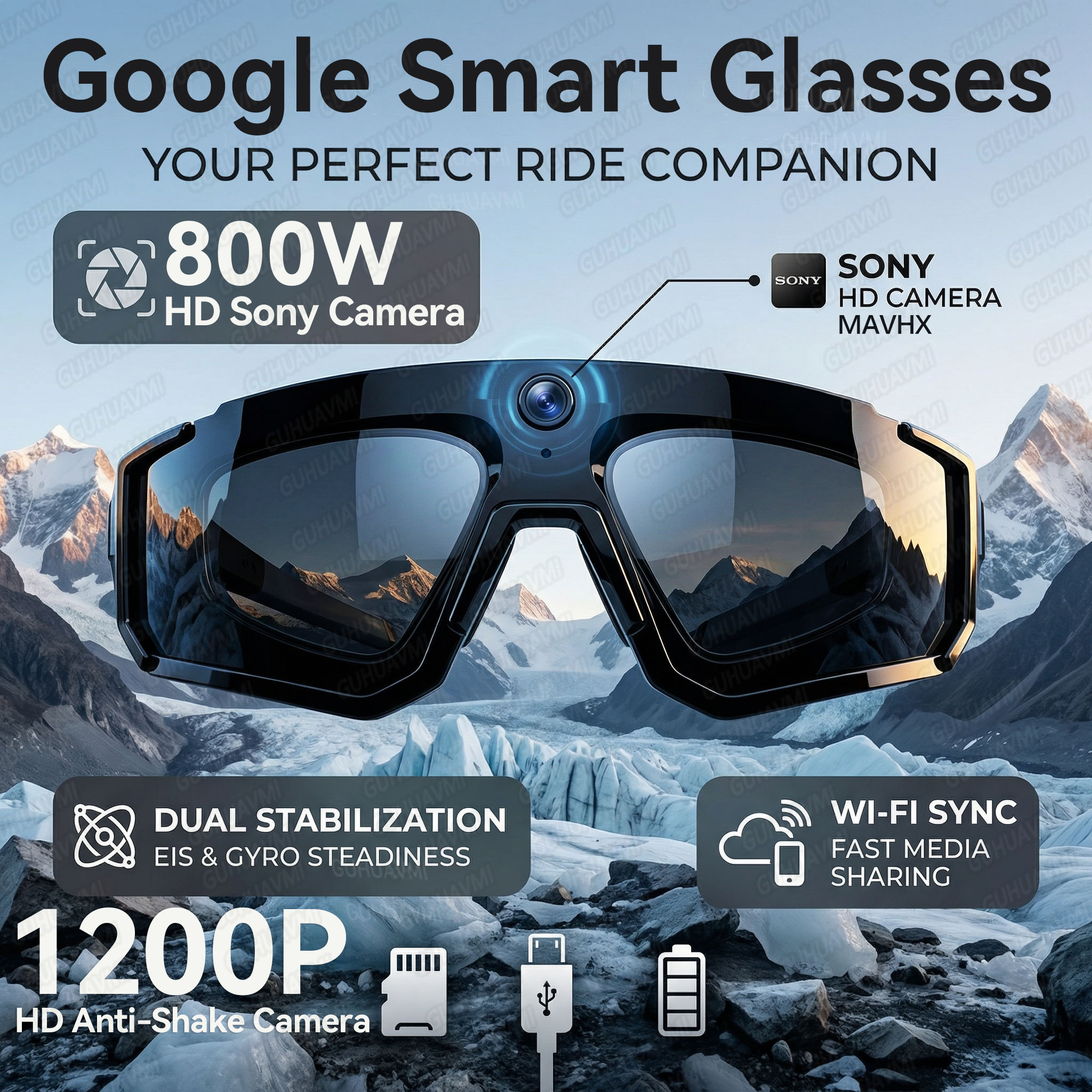 Smart AI Camera Glasses 1200P  - Smart Glasses Lens recensione e prezzo