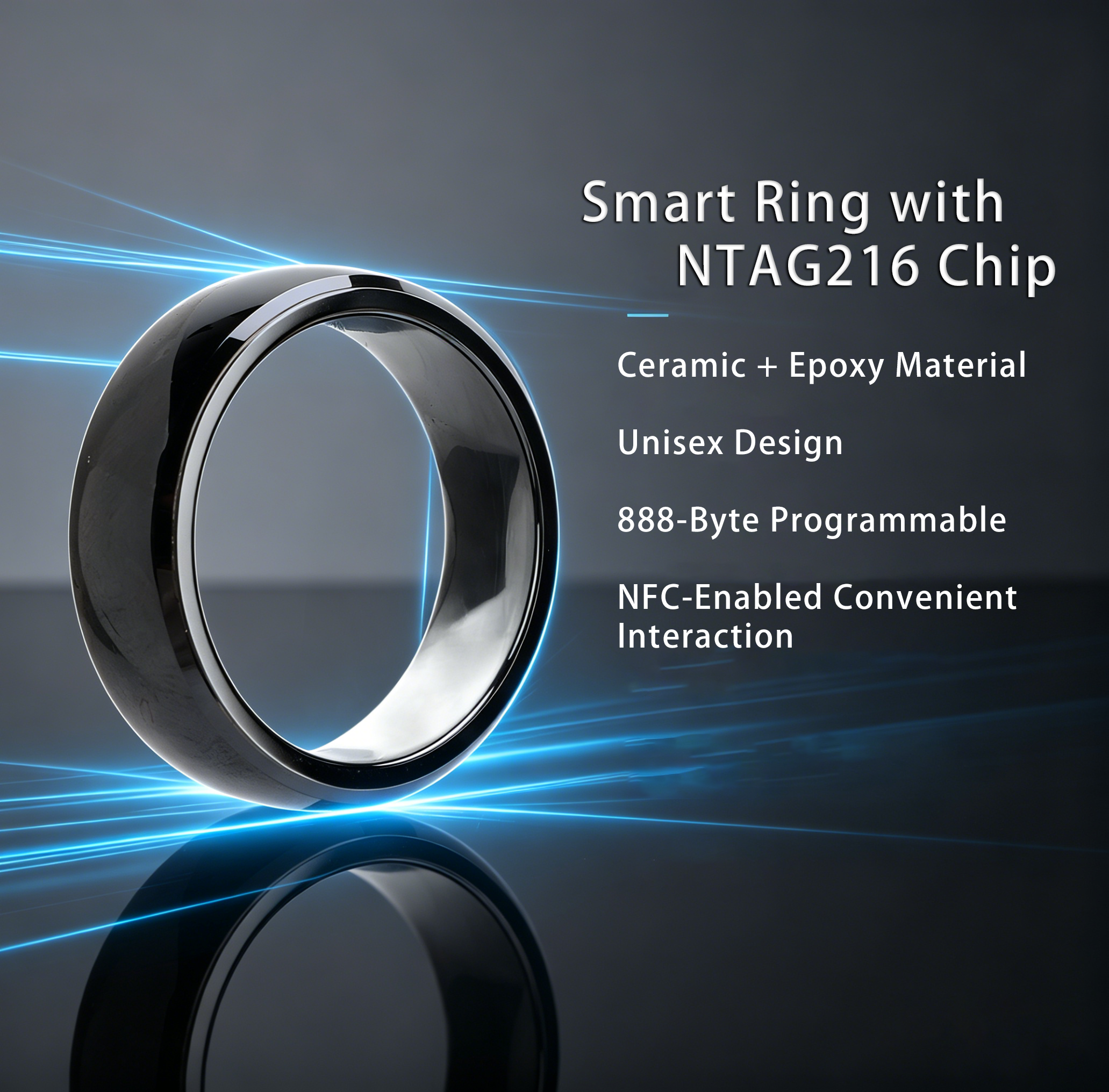 Ntag216 NFC Full Ceramic Smart - Smart Ring Nfc Pay recensione e prezzo