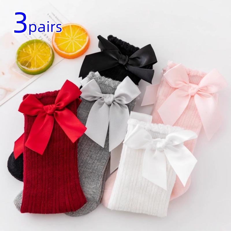 3Pairs/set Baby Girls Socks Bi - Baby Sock Oximeter recensione e prezzo