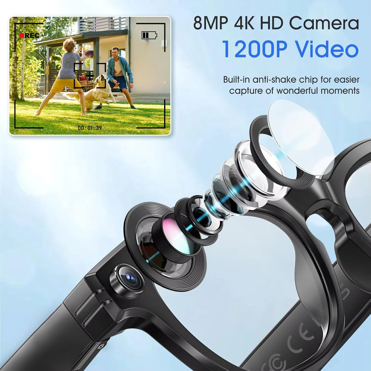 Xiaomi 800W Camera AI Glasses  - Smart Glasses Lens recensione e prezzo