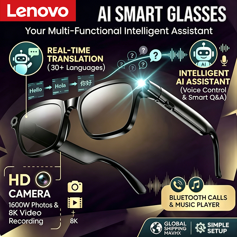 Lenovo 1600MP Camera 8K HD Sma - Smart Glasses Lens recensione e prezzo