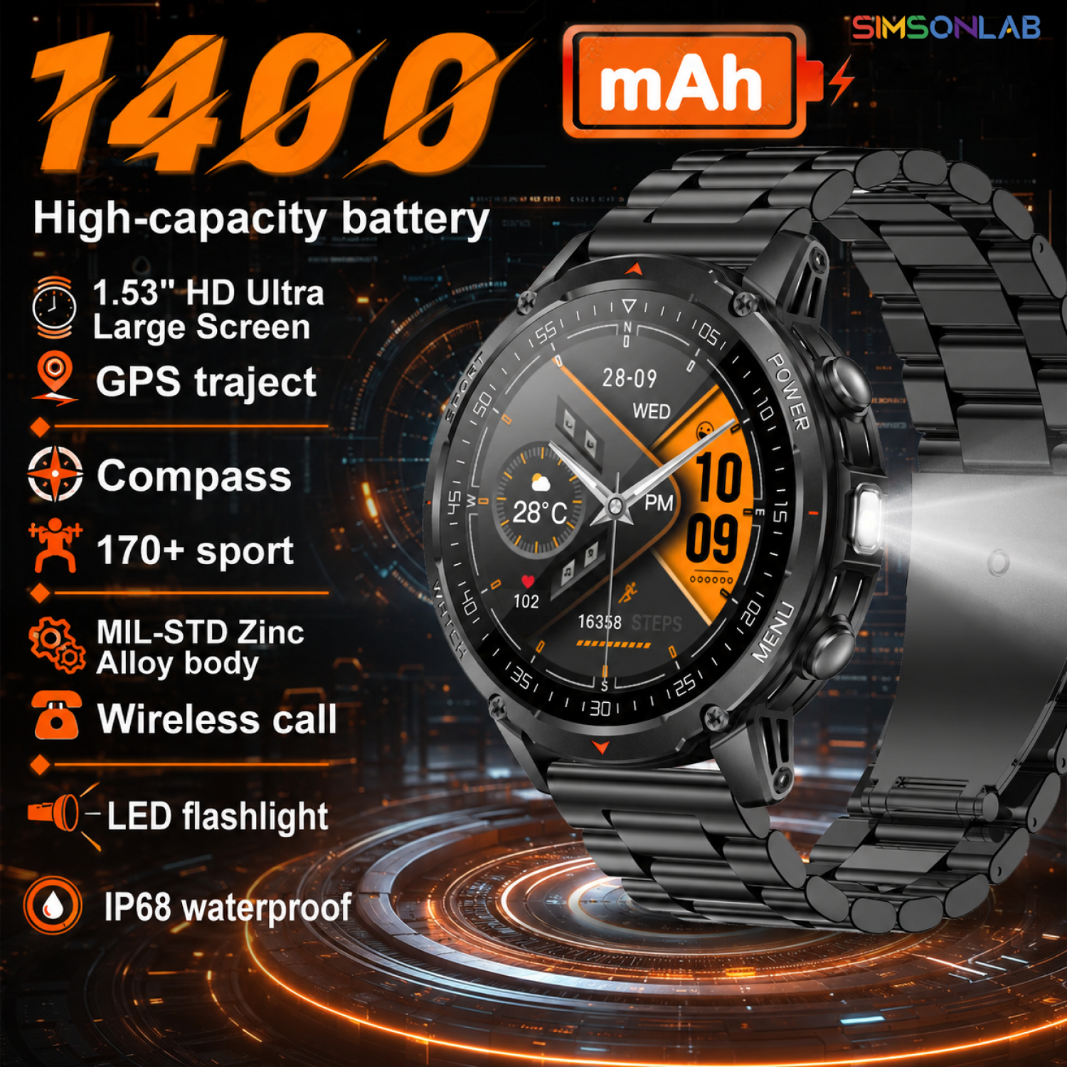 2026 New 1400mAh Military GPS  - Smart Insole Pressure recensione e prezzo