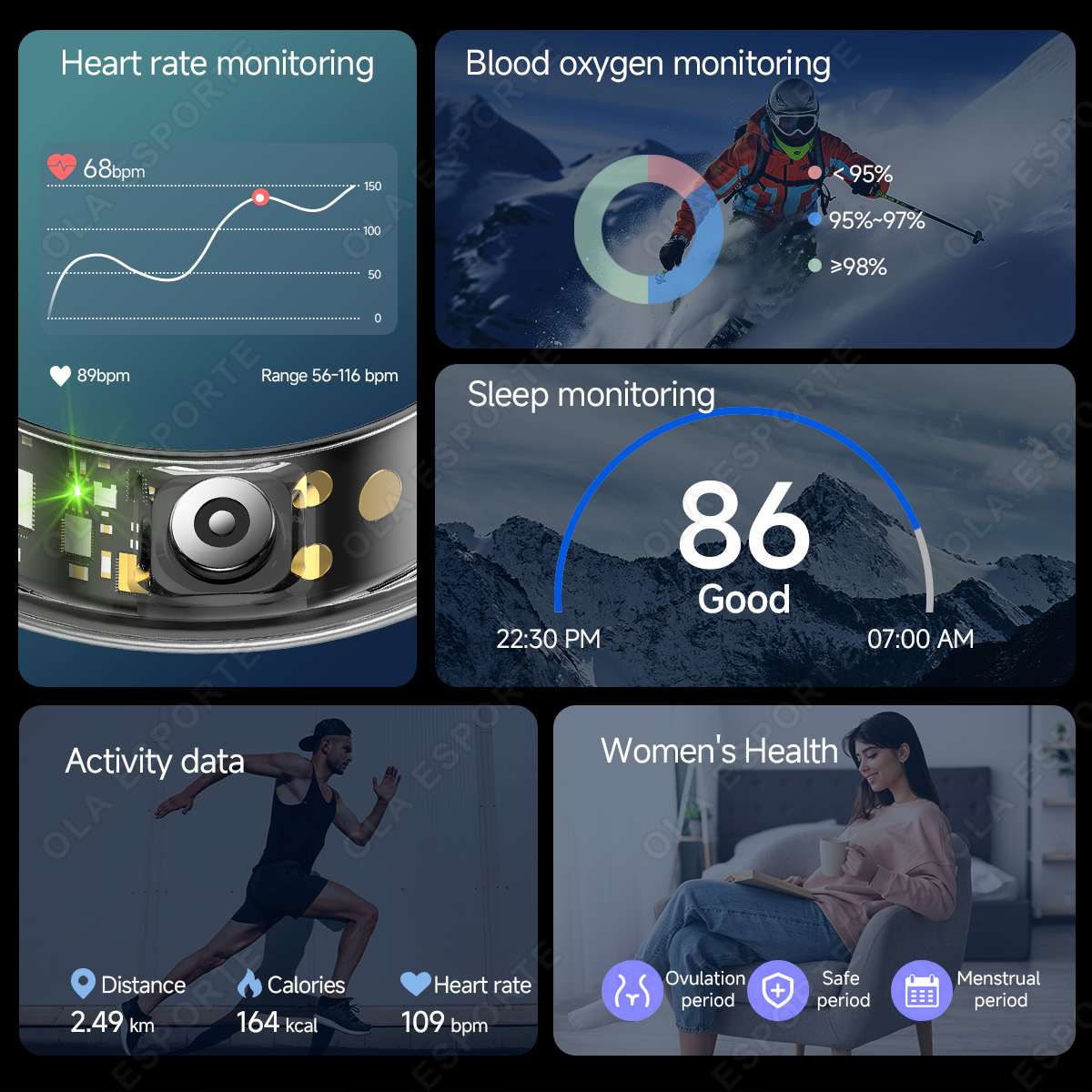 R09 Smart Ring Men Women with  - Temperature Ring Skin recensione e prezzo